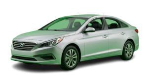Hyundai Sonata premium sedan, comfortable car rental in Kutaisi.
