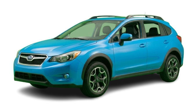 Subaru Crosstrek SUV for rent in Georgia, ideal for mountain trips.